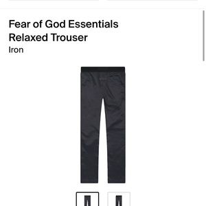 Fear Of God- Relaxed Trousers (iron) brand new with tags, size large